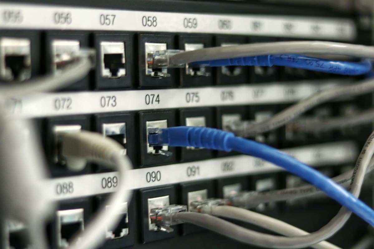 Structured network cabling representing MKARR TECH's networking services